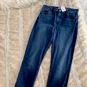 Blue High Waist Skinny Ankle Jeans